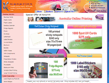 Tablet Screenshot of kanprint.com.au